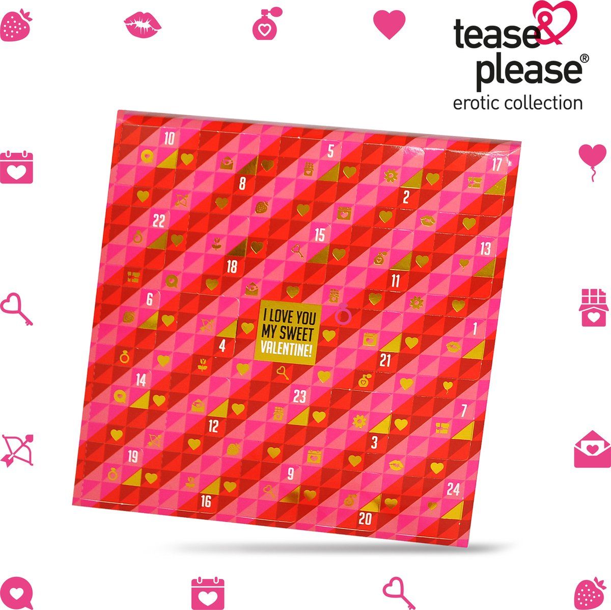 Tease & Please Valentine Advent Calendar - Erotisch bordspel - Roze
