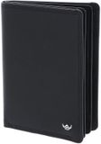 Golden Head Leren identiteitskaarthoesje Polo RFID Protect Ausweisetui mit Scheinfach 4476 Schwarz zwart