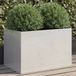 Maison Exclusive - Jardinière argentée 62 x 40 x 39 cm en acier inoxydable