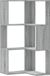 vidaXL Boekenkast 3-laags hoek 50x50x102 cm bewerkt hout grijs sonoma