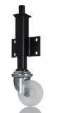 RS PRO, Draailager zwenkwiel, wiel ø 100 mm, 160 kg, Ges H. 444 mm, wiel B. 35 mm, schroefdraad, nylon materiaal