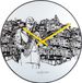 NeXtime Sax City - Klok - Glas - Stil Uurwerk - Rond - Ø40 cm - Wit