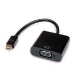 Value Mini DisplayPort-VGA Adapter, Mini DP Male - VGA Female