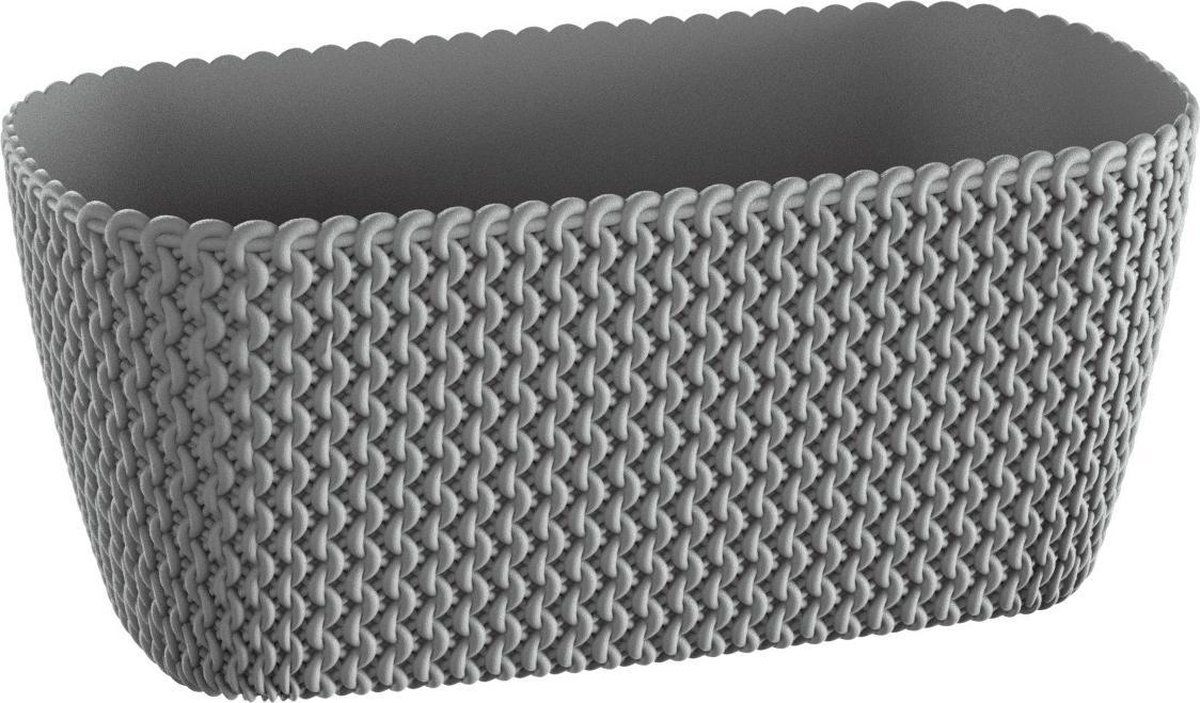 Prosperplast Splofy Plantenbak/Bloembak Lichtgrijs 30 cm