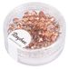 Rayher Hobby Rayher 14200638 glas geslepen parel, 4 mm Ø, koper half opak, doos 100 stuks