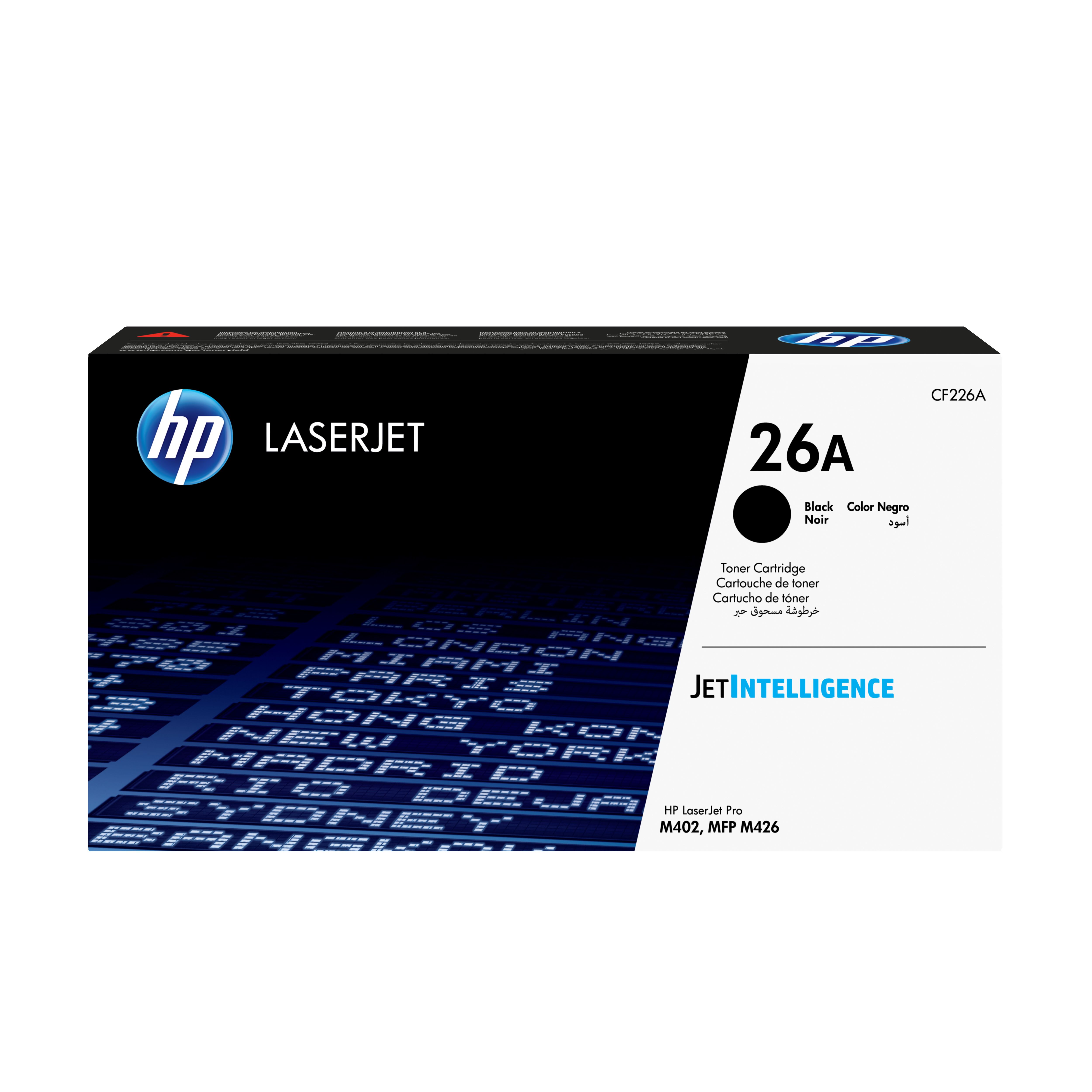 HP 26A Original Black Toner Cartridge - 3,100 Pages - CF226A