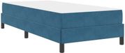 vidaXL Boxspringbed met matras, donkerblauw, 90 x 200 cm, stof