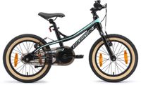 Bikestar Mountainbike kinderfiets - 16 inch - zwart/blauw