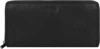 mano Donna Giulia Portemonnee Leer 20 cm - Dames - Horizontaal - zwart