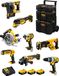 DeWALT DWK803 8-delige gereedschapsset met 3x 5.0 Ah accu's, lader en opbergkoffer