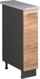 Vicco Apotheekkast Fame-Line, Goudkleurig Eiken/Antraciet, 20 cm, WB Marmer