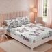Solidchoice - Girly Butterflies Drap housse 160x200 cm - Rose Motif Insectes pour Enfants et Adultes