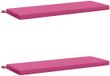 vidaXL - Bankkussens - SOEST - 2 stuks - 100% Polyester - Roze - 100 x 40 x 5 cm