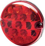 Hella Achterlicht - LED - 24/12V - Opbouw/Geschroefd - ECE - Lenskleur: Rood - Stekker: open kabeleinden - links/rechts - Aantal: 1