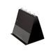 VELOFLEX 4101080 - DIN A4 liggend tafelpapier, met transparante hoezen, pvc, tafelstandaard, presentatiestandaard, zwarte flipchart, ringband om uit te vouwen
