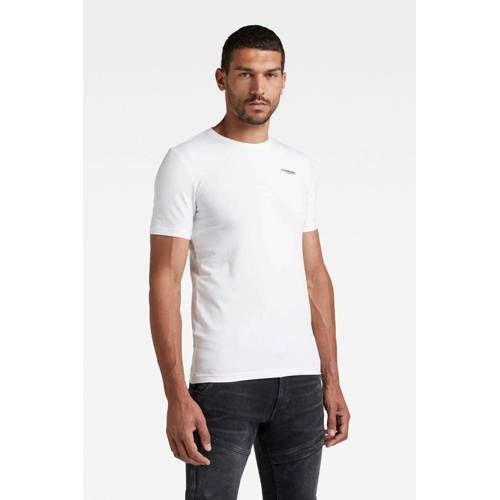 G-Star RAW T-shirt met biologisch katoen - Wit