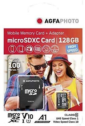 AgfaPhoto MicroSDXC UHS-I 128GB HighClass 10 U1 V10