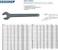 Gedore 6575730 894 34 Clé plate à fourche Largeur de clé (métrique) 34 mm