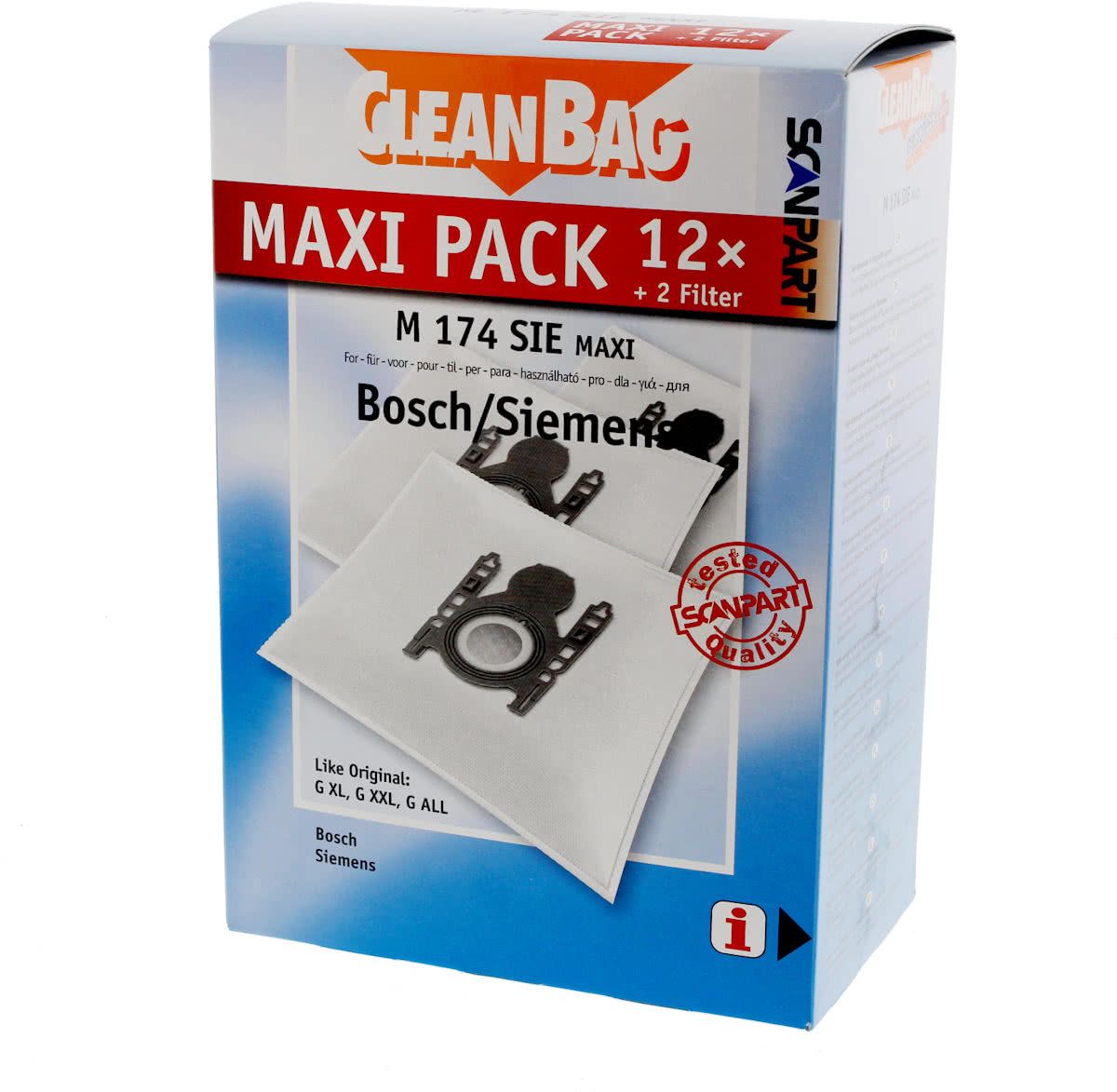 MICROFLEECE+ stofzuigerzak fleece doos type G XL/G XXL/G ALL