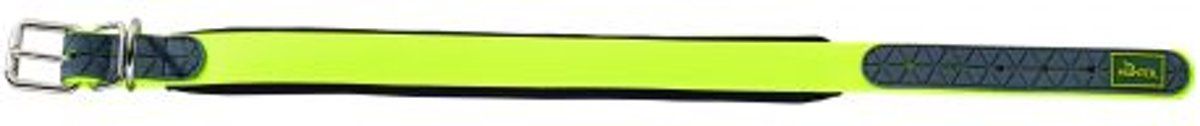 Hunter halsband voor hond convenience comfort neon geel 52-60 cmx25 mm