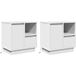 Table de chevet blanc 50 x 34,5 x 50 cm