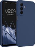kwmobile metallic telefoonhoesje van TPU - geschikt voor Samsung Galaxy A17 4G / 5G - Flexible case voor smartphone - In metallic blauw