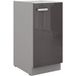 Küchen-Preisbombe Unterschrank 40 cm Küche Bianca Grey Grau Hochglanz Küchenzeile Küchenblock