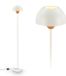 B.K.Licht BRILONER Gryde – Vloerlamp Woonkamer – E27 fitting – staande lamp met schakelaarkabel – Ø25 cm – hoogte 156,5 cm – koffie/grijs