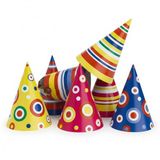 Amscan Feesthoedjes - 150 stuks - multicolor - multiprint - kinderfeestje - karton