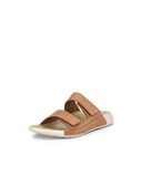 Ecco Nubuck Sandalen Met Twee Bandjes Dames Cozmo