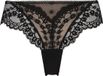 Hunkemöller Dames Lingerie Brazilian Daisy - Zwart - maat XS