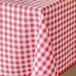Douceur d'intérieur Red Gingham Rectangular Tablecloth (150 x 200 cm)
