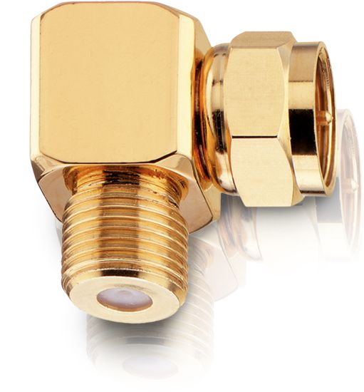 Oehlbach Antenna F-AD 90 - Coaxconnector - Goud