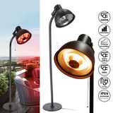 CEPEWA Staande Terrasverwarmer 230cm Halogeen Heater 2000W Zwart Staal/Kunststof