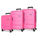 Roll Road Flex Kofferset, roze, 55/65/75 cm
