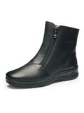 Ara zwarte leren enkellaars met lamsvacht voering, H leest, art. Munchen 12-48539 61, maat 41