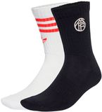Adidas Fc Bayern Sokken 2 Eenheden Wit, Zwart EU 40-42