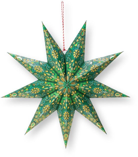Pip Studio Kerstster Papier Donkergroen 60 cm