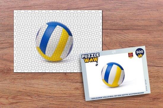 MuchoWow Puzzel Gekleurde volleybal - Legpuzzel - Puzzel 500 stukjes - Sinterklaas cadeautjes - Sinterklaas voor grote kinderen