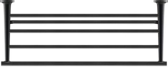Duravit Starck T handdoekrek 61cm mat zwart