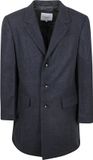 McGregor Coat Wool Herringbone Navy - Maat XXL - Heren - Tussenjas