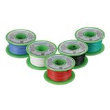 BNTECHGO - 5-kleurige siliconen kabelset, ultraflexibele siliconen rubberen isolatie, vertind koperdraad, draadkabel