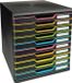 Exacompta Ladenbox MODULO A4 - 10 gesloten laden - Zwart/harlekijn