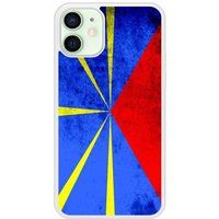Apple iPhone 12 Drapeau la reunion Verstevigd hoesje met sublimatie bedrukking