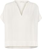 Kaffe KAmilia Wing SL Blouse Dames Blouse - Chalk