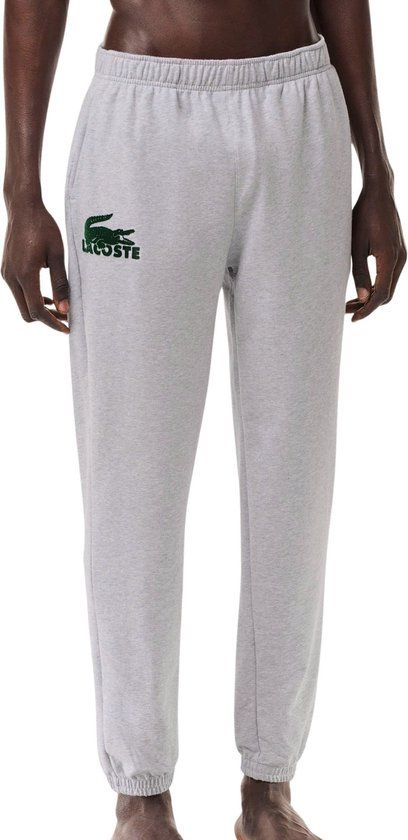 Lounge Pyjama Pyjamabroek Mannen - Maat S - Lichtgrijs - Effen