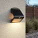 HOFTRONIC Rhodes Solar Wandlamp Up & Down - Zwart