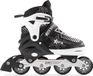 SFR Pulsar Verstelbare Inline Skates Zwart/Wit/Zilver Maat 35-40