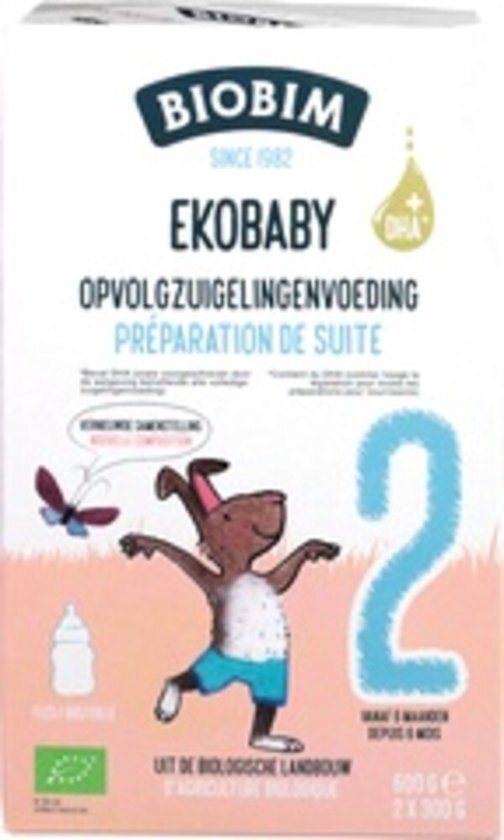 Biobim Zuigelingenvoeding Ekobaby 2 6+ mnd 600 g