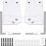 VEVOR Murphy Mount Wall Spring Mechanism 450kg Heavy Duty Ondersteuning Hardware Bedbeugel Compatibel met 1,2-1,8m Breedte DIY Kit voor Kingsize Bedden (Verticaal), Wit